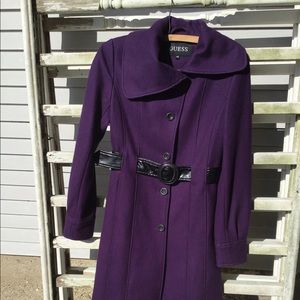 Guess Beautiful purple pea coat